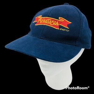 RARE Vtg Anastasia 1997 Movie Theatre Management Promo Snap Back Baseball Cap